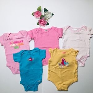 5 piece bundle baby clothes onesies